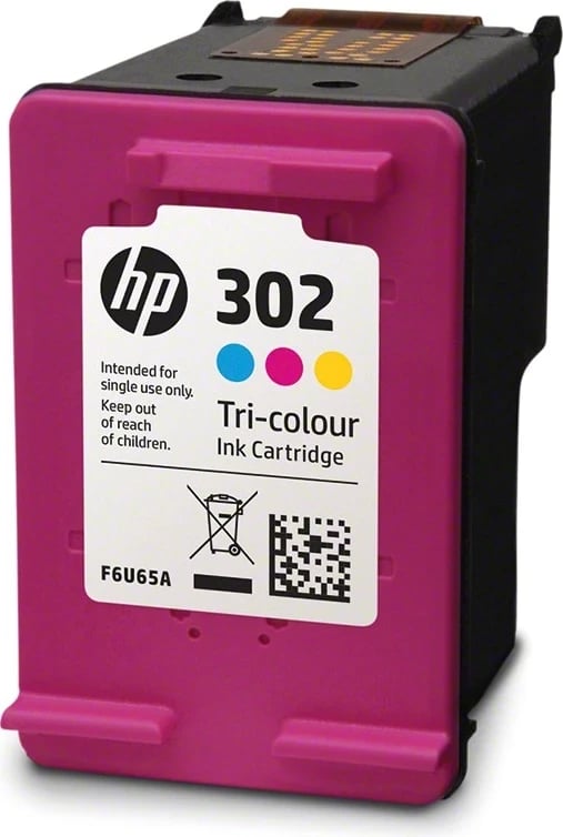 Ngjyrë për printer HP 302 ink, 3.5 ml, tre ngjyrësh