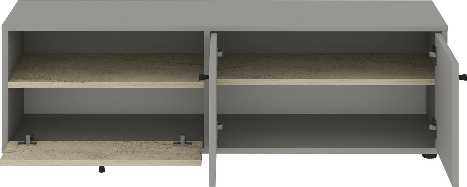 Komodë TV Skye Decor, gri, travertin