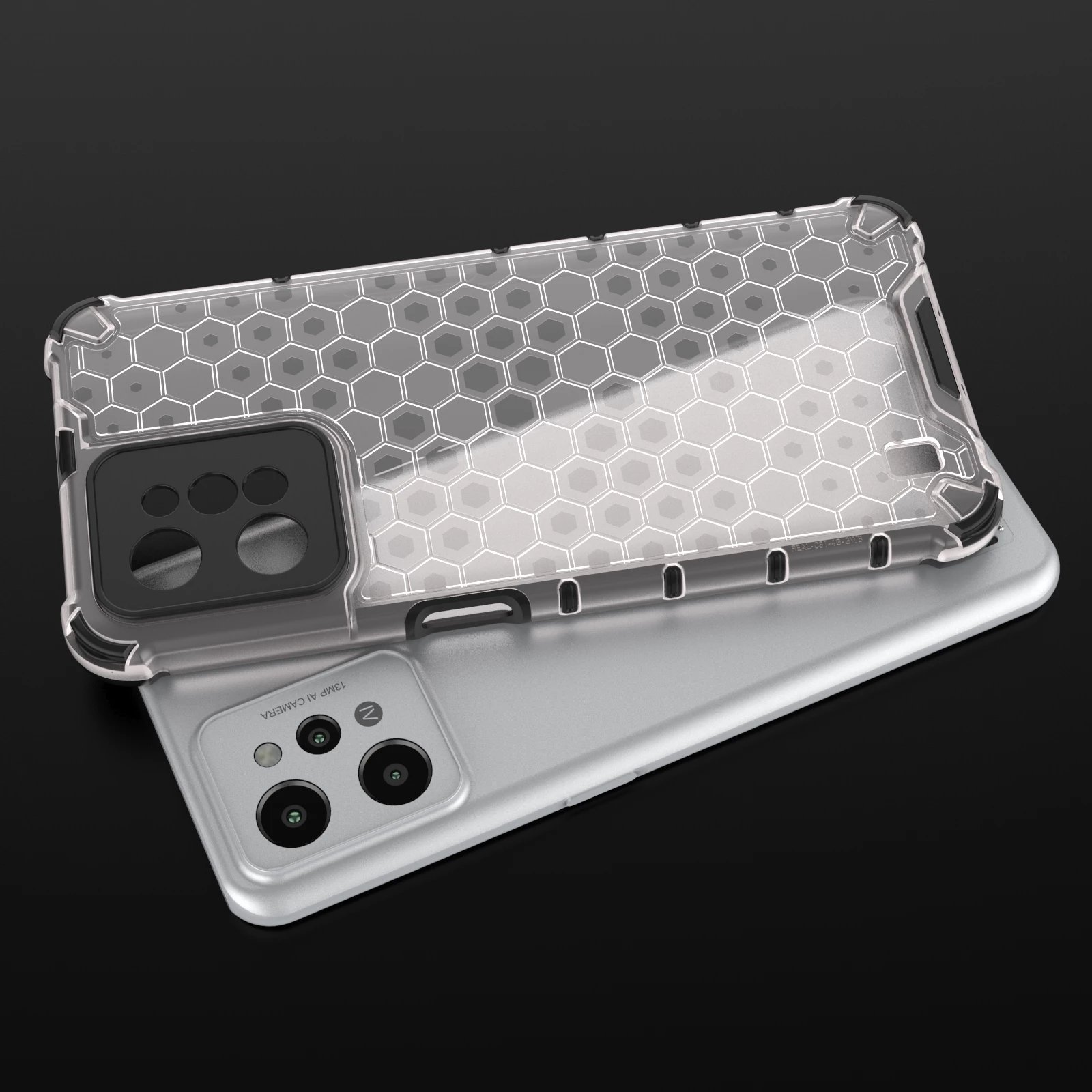 Mbështjellës Hurtel Honeycomb për Realme C31, Transparent Mbështjellës Hurtel Honeycomb për Realme C31, Transparent