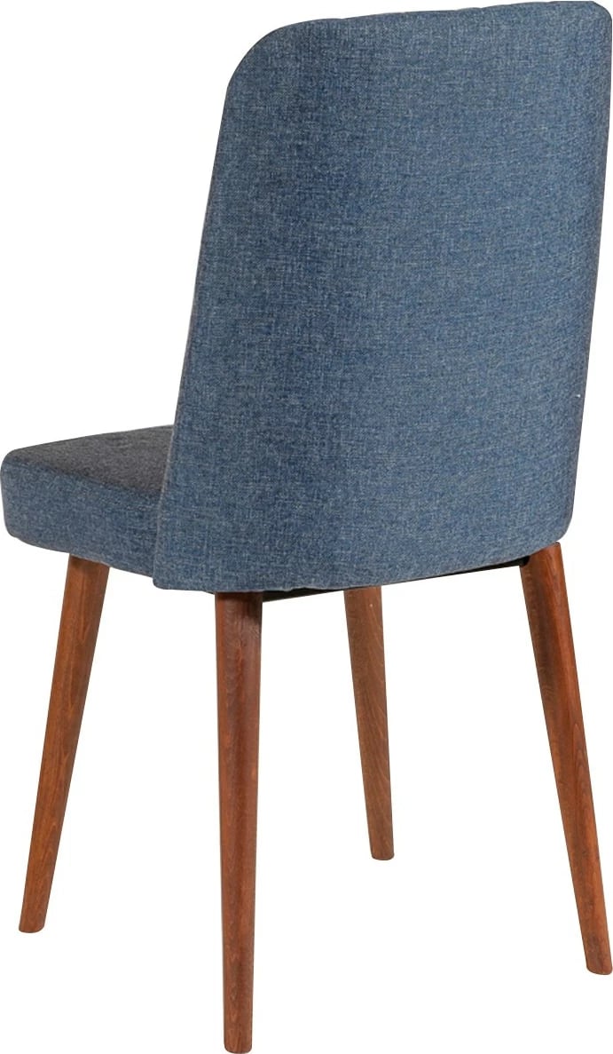 Set tavolinë me karrige për ngrënie, zgjatues, ngjyrë arre, blu e errët, Hanah Home Vina 1048 - 3, 4 pjesë