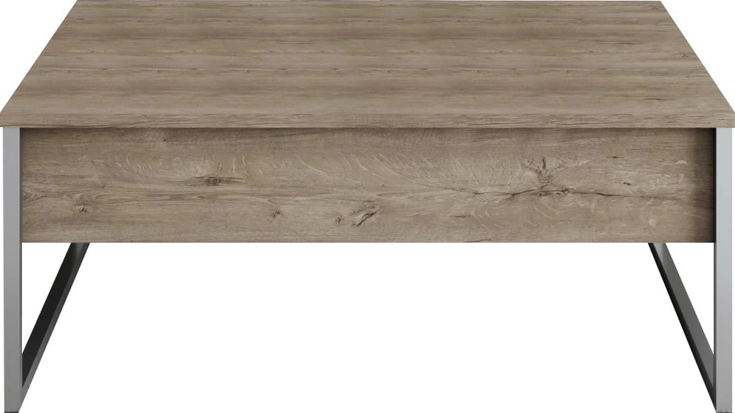 Set mobiljesh për dhomë dite, ngjyrë arre dhe argjendi, Hanah Home Luxe