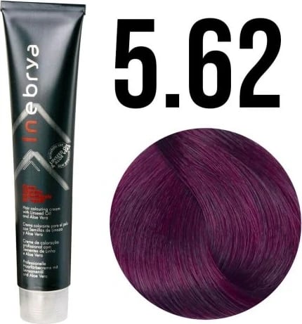 Ngjyrë për flokë Inebrya 5/62 Gështenjë e Hapur, Kuqe- Vjollce, 100ml