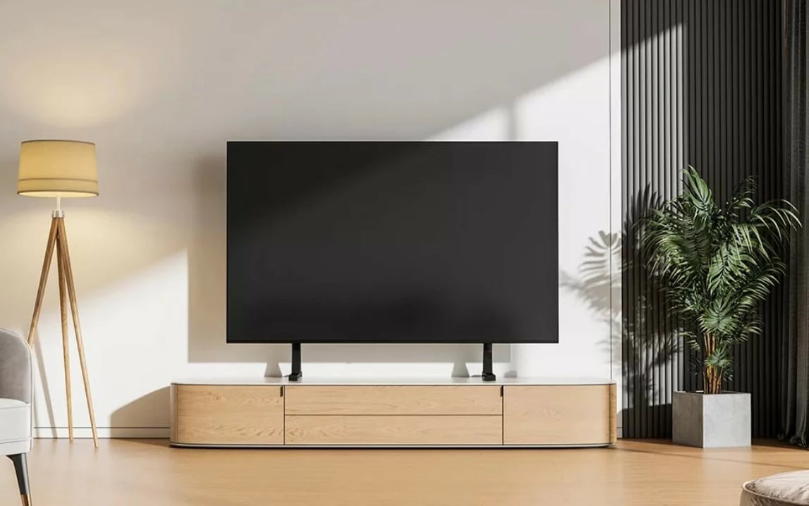 Stendë TV tavoline, Neomounts DS45-430BL18, 45-90", 60 kg, VESA 200x200-800x400, çelik, e zezë