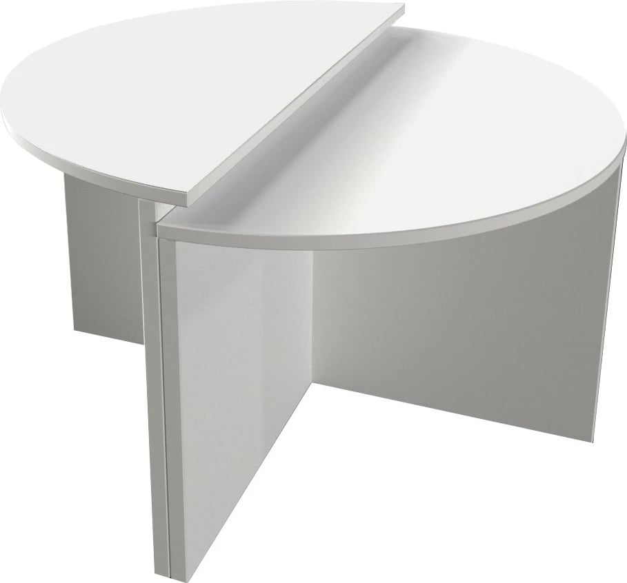 Set tavolinash kafeje Hanah Home, Dolunay, e bardhë