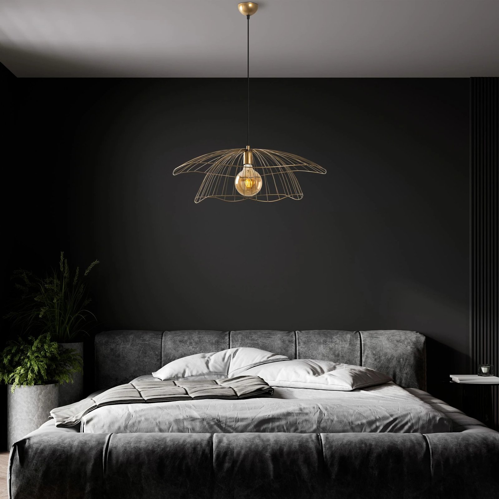 Llambë tavani Opviq, Mantar - 6503 - XL, ngjyrë ari Llambë tavani Opviq, Mantar - 6503 - XL, ngjyrë ari