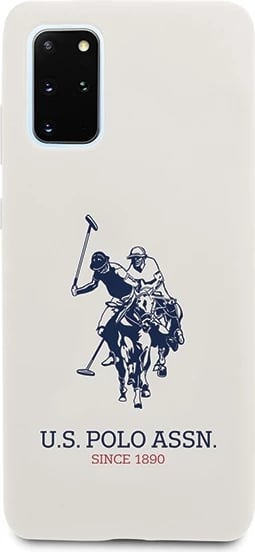 Mbështjellës U.S. Polo Assn. USHCS67SLHRWH Silicone për Samsung Galaxy S20+, Bardhë