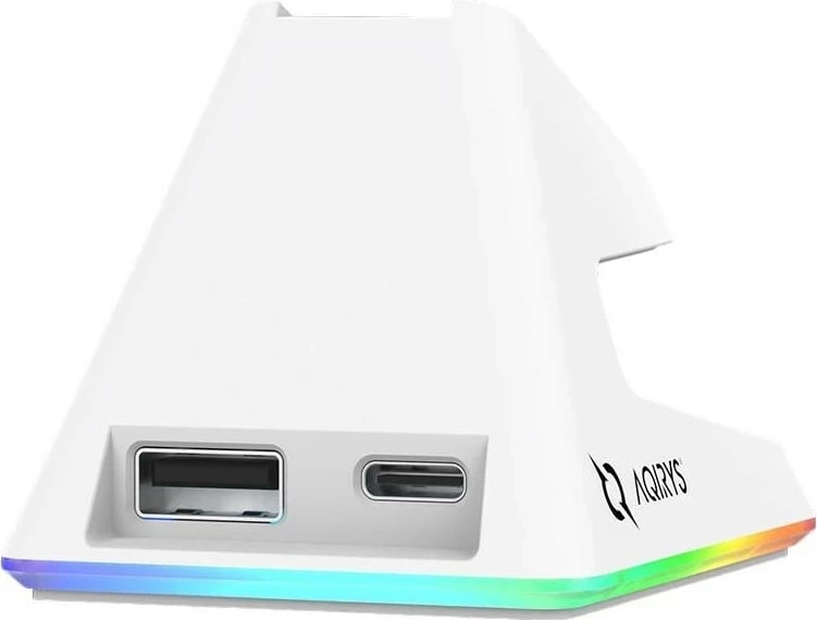Maus Aqirys ZEPHYR, RGB, Wireless+Wired, i bardhë