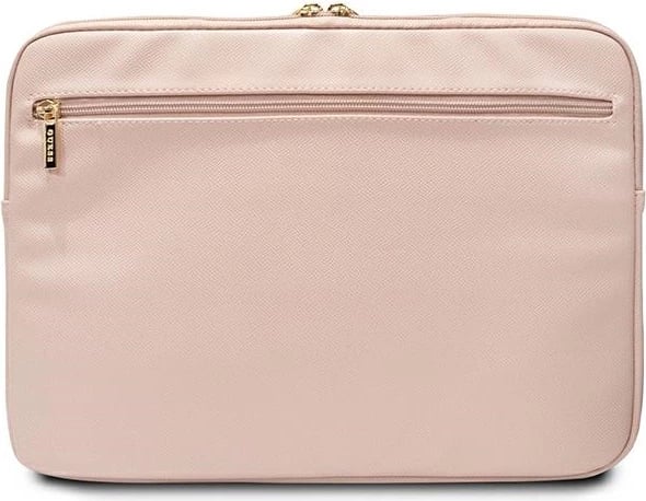 Mbështjellës laptopi Guess ZIP Leather Triangle, 14 inç, Rozë