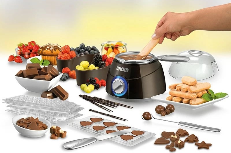 Pajisje për shkrirje çokollate Unold 48667, 0.25 L, Kafe, Argjend