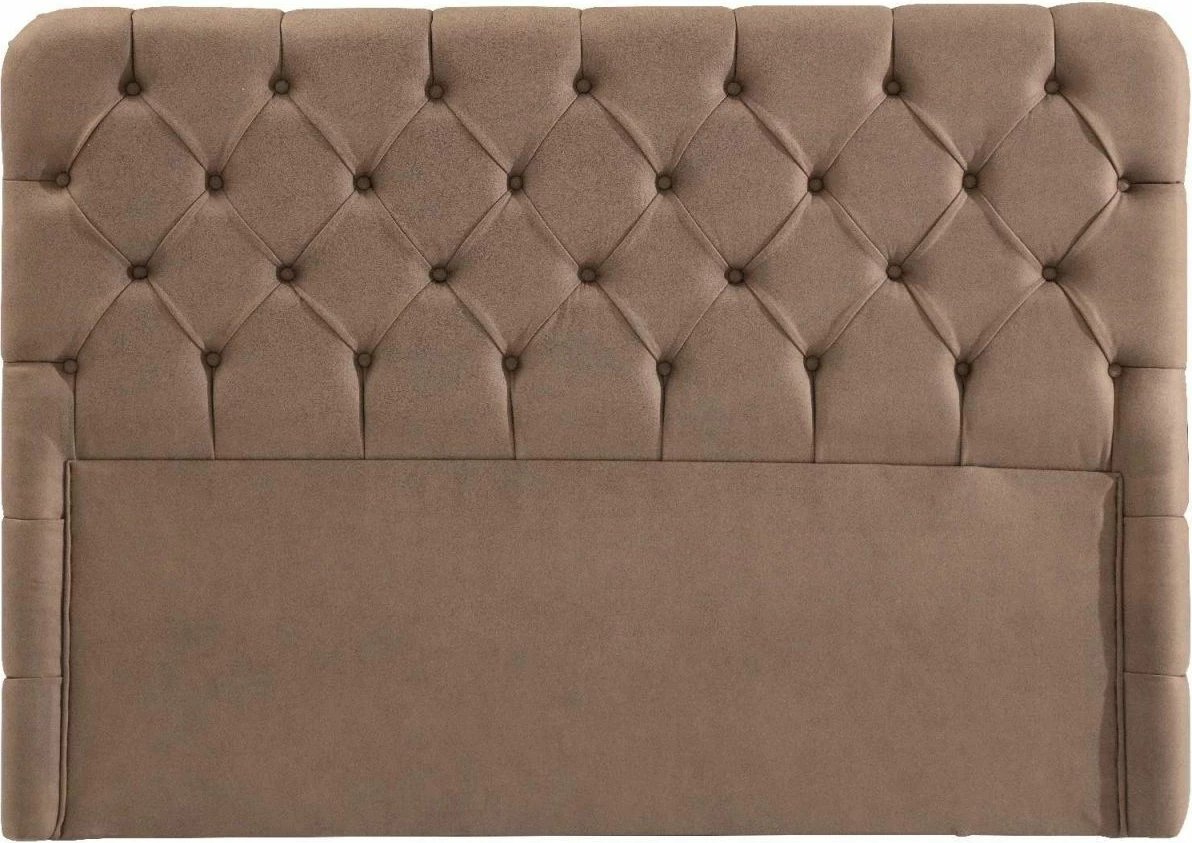 Taban krevati Skye Decor, material nubuck, kafe, 120x200