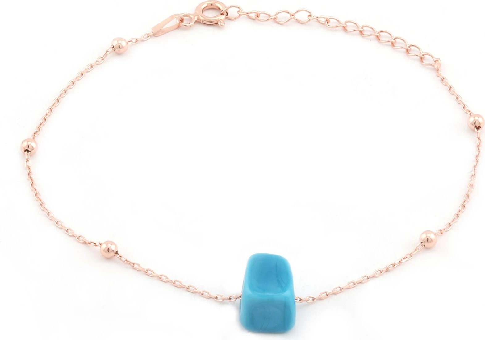 Byzylyk argjendi, ngjyrë rozë ari dhe blu, Jumeon, 8518