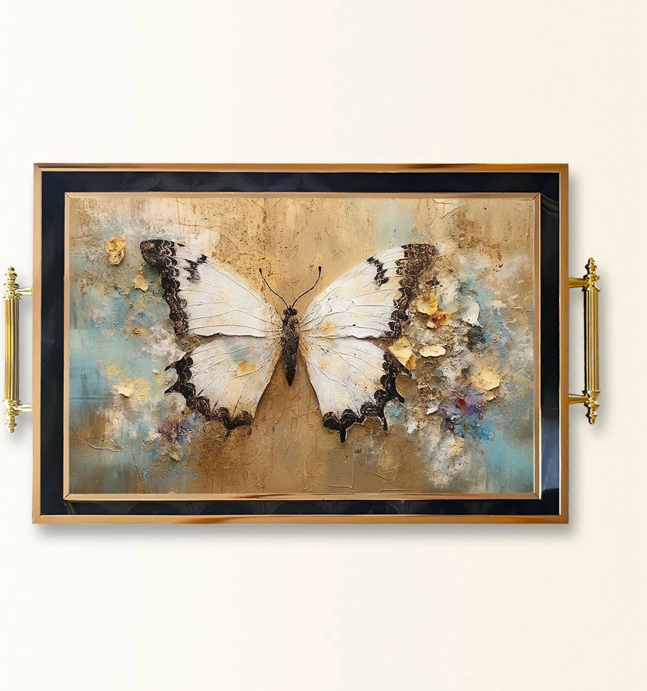 Tabaka prej qelqi Aberto Design, shumëngjyrëshe, TPA9887