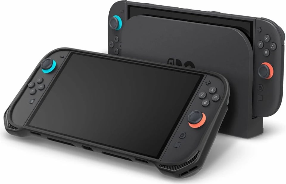 Mbështjellës Spigen Rugged Armor për Nintendo Switch 2, i zi mat