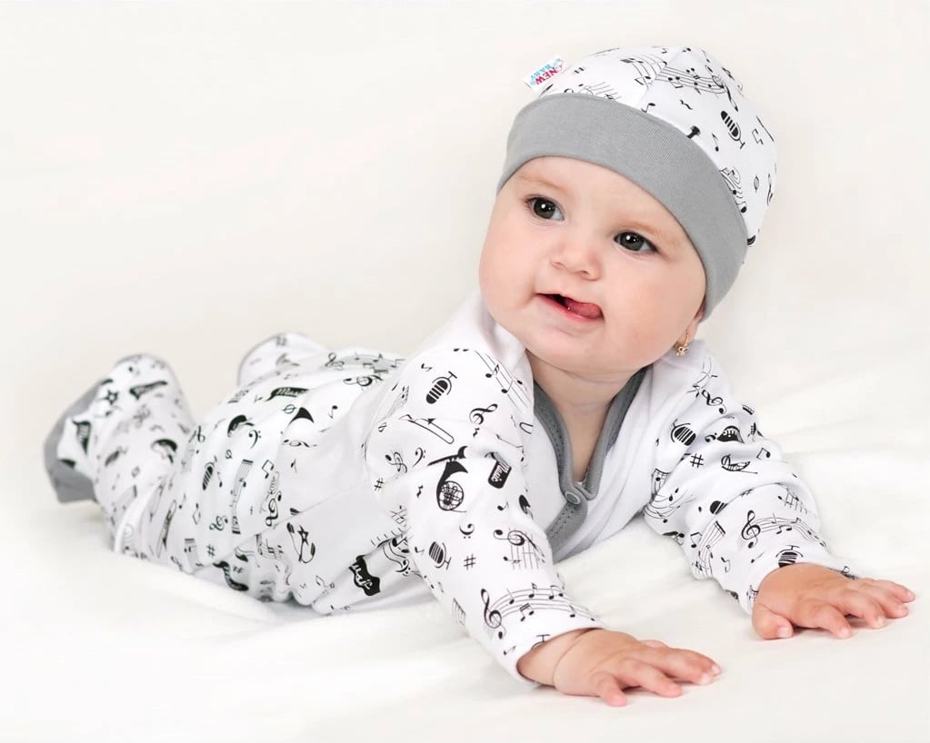 pantallona bebe New Baby Music, 80 (9-12m), e bardhë