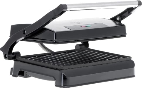 Grill elektrik, Adler, AD 3052, 23x14.5 cm, 700W/1200W max, pllaka jo-ngjitëse, e zezë-argjend Grill elektrik, Adler, AD 3052, 23x14.5 cm, 700W/1200W max, pllaka jo-ngjitëse, e zezë-argjend