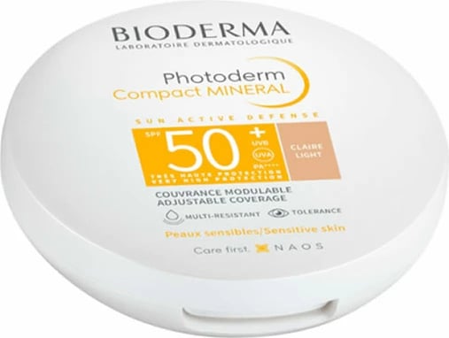 Pudër kompakte me SPF Bioderma Photoderm Max Compact Teinte Claire, 10g unisex