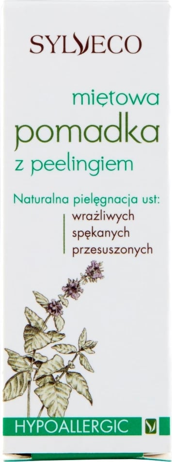 Balsam për buzë me peeling SYLVECO Mint për femra, 4.6g