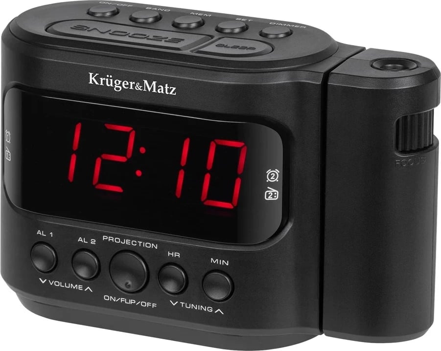 Radio me orë Kruger&Matz KM0827, e zezë