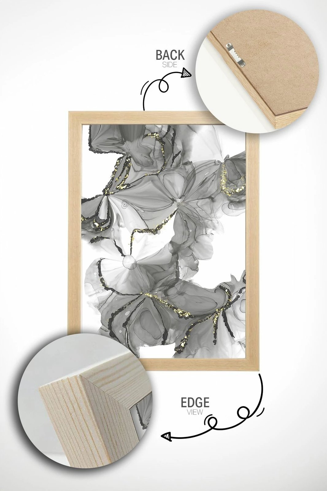 Pikturë dekorative me kornizë, Wallity, Artsrmdl20, shumëngjyrëshe, 33x48cm