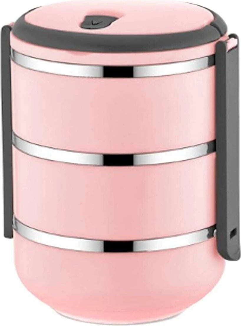 Set kuti ushqimi (3 pjesë), ngjyrë rozë, Hermia POTP3