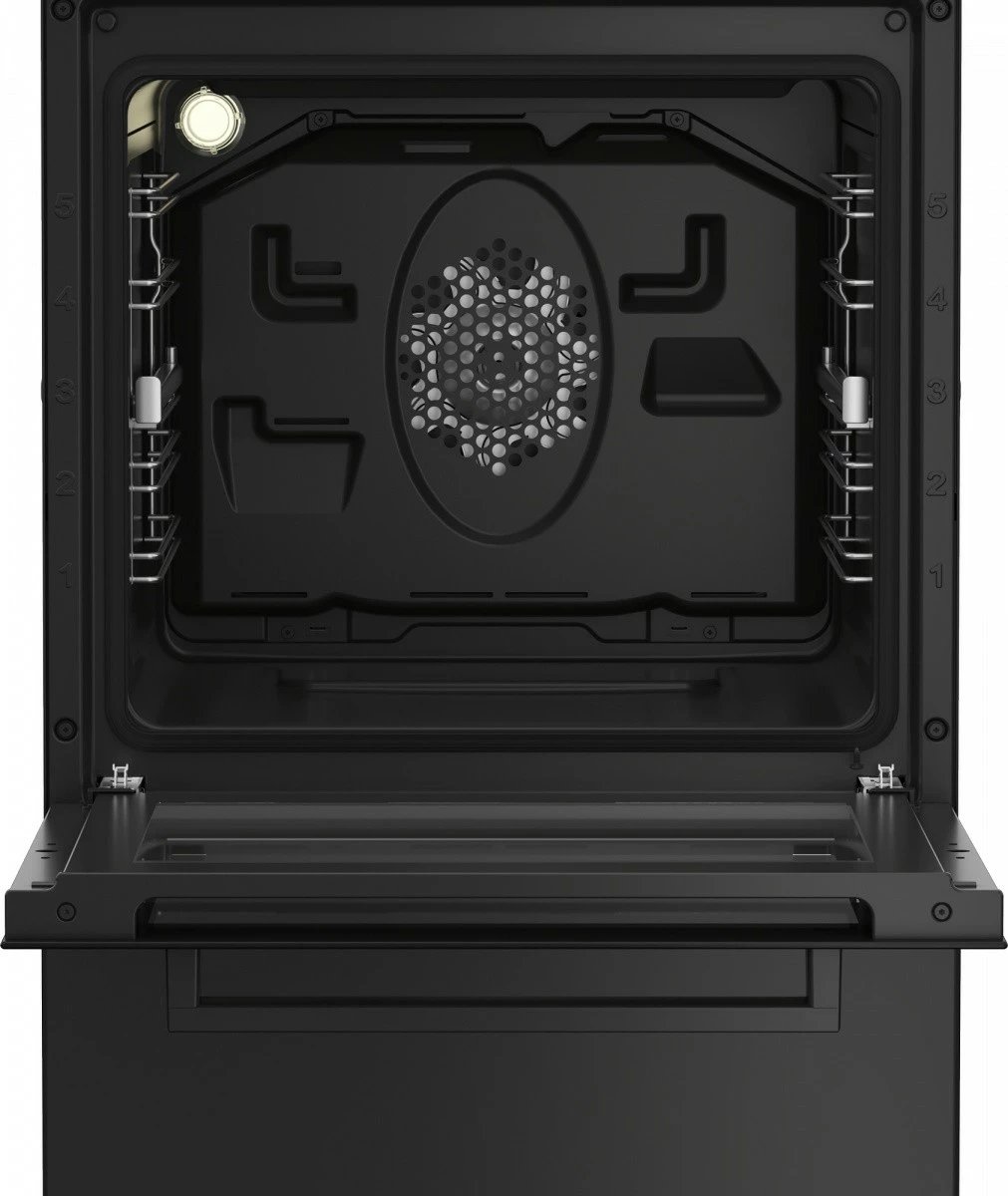 Furrë dhe pianurë Beko FSM52331DBDS, 60L, 4 zona, gaz dhe rrymë, e zezë