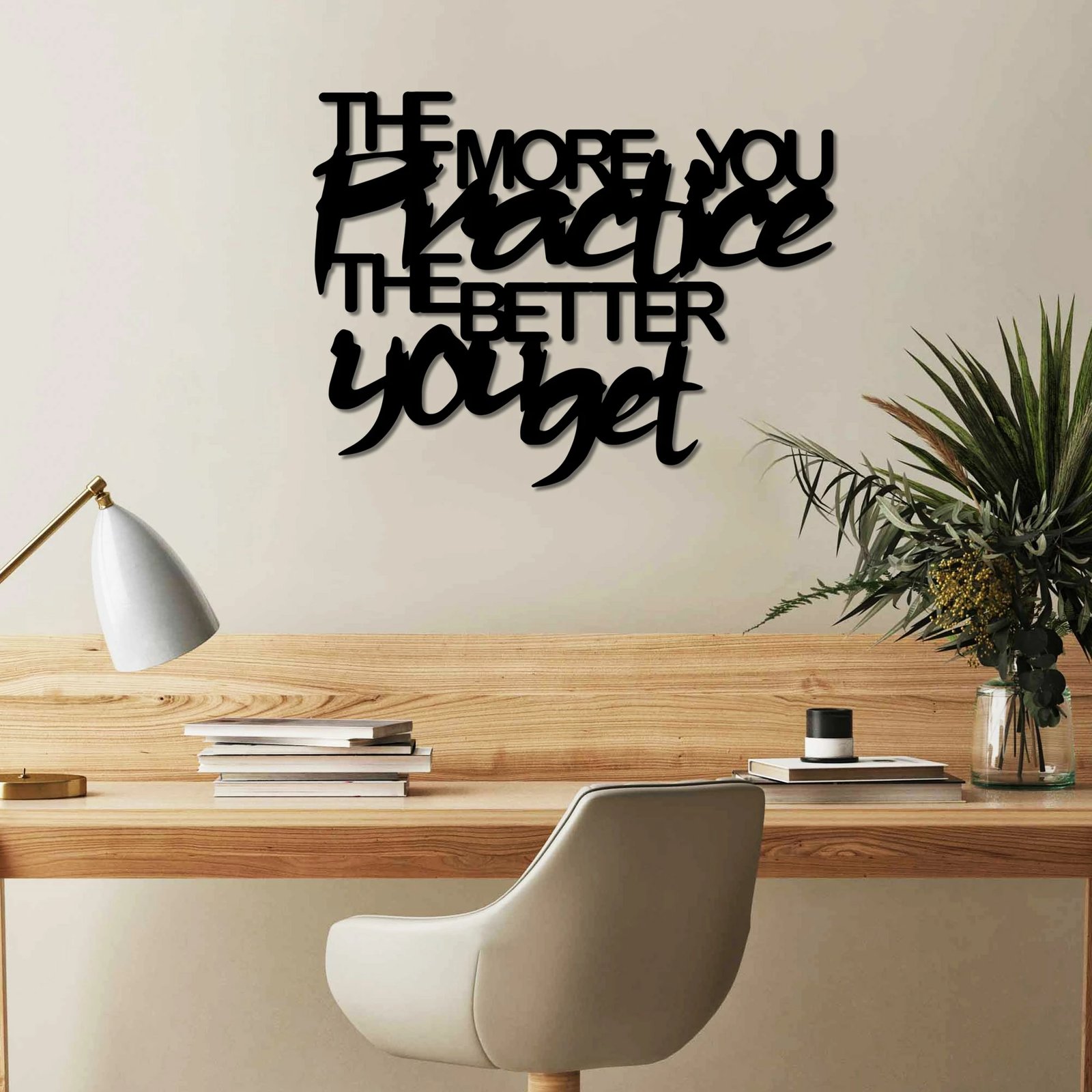 Aksesor dekorativ metalik për mur, Wallity, Practice Better