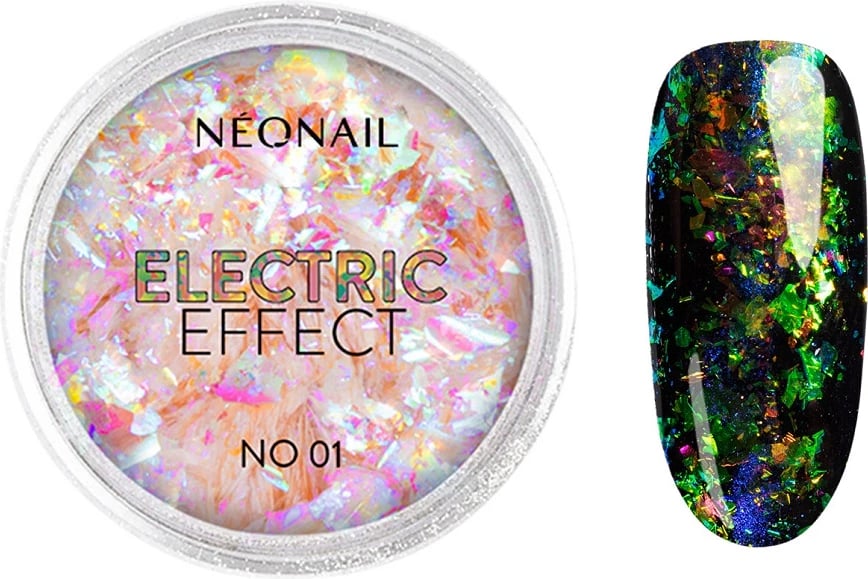Pluhur për thonj NeoNail Electric Effect 01 për femra, 0.3g