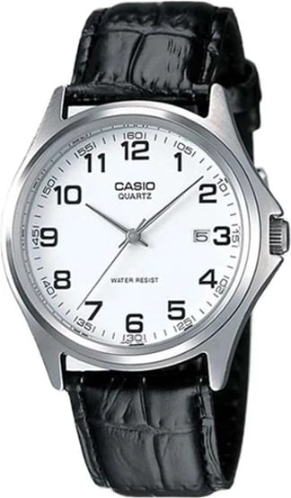 Orë dore CASIO COLLECTION DATE për meshkuj, e bardhë