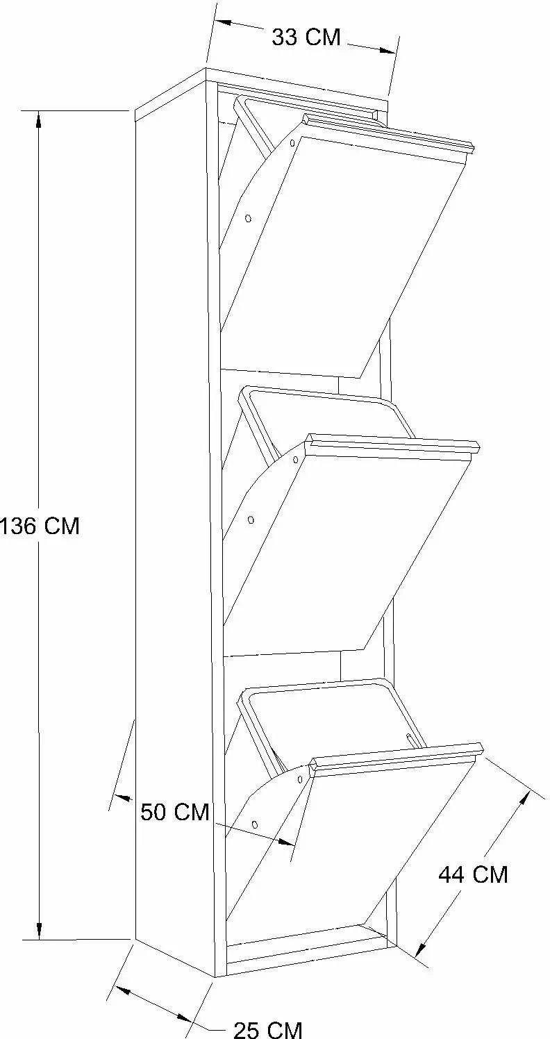 Dollap shumëpërdorimësh Skye Decor Doplo 3, i bardhë