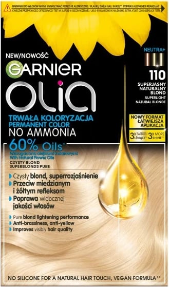 Ngjyrë për flokë Garnier Olia 110 super i çelët blond natyral për femra