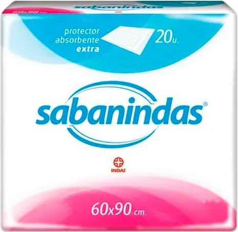 Mbështjellës absorbues INDAS Sabanindas Extra Protect 60x90cm 20 copë