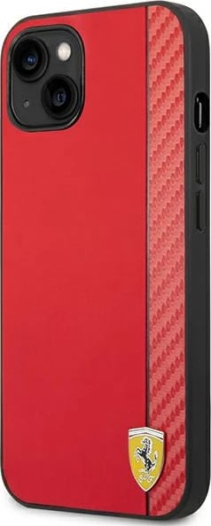 Mbështjellës Ferrari FEHCP14MAXRE për iPhone 14 Plus 6.7", hardcase, karbon, kuq