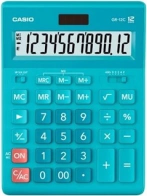 Kalkulator zyre Casio GR-12C-GN, jeshil limoni