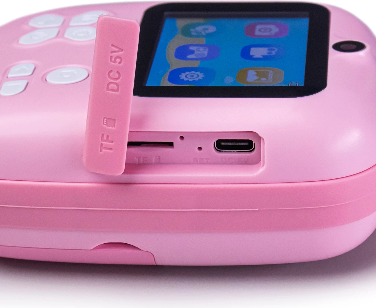 Printer termik mini për fëmijë Hurtel HURC10R me kamerë dhe video, Rozë