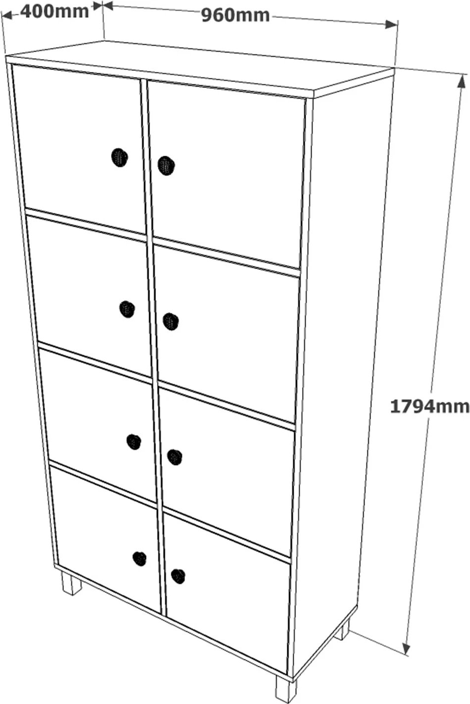 Set mobiljesh për zyre, ngjyrë barok, Skye Decor, Mn12-Ba