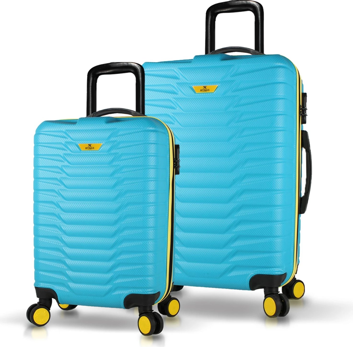 Set valixhesh (2 copë), ngjyrë turquoise, Zoozie Bags, 5660