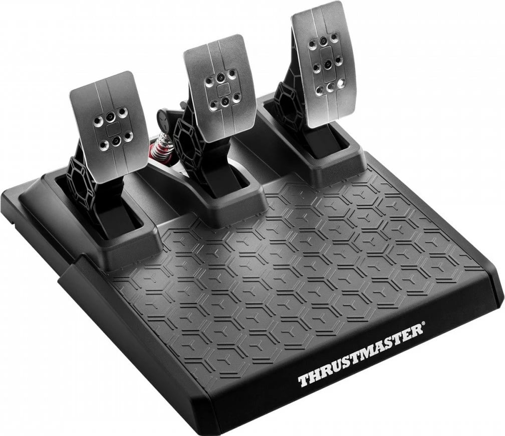 Timon lojrash, Thrustmaster T248R, 900° force feedback, 25 butona, USB me tela, për PC/PS4/PS5, me pedale T3PM, zi