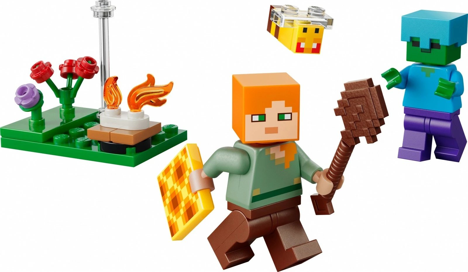 Set ndërtimi LEGO Minecraft 30732 Alex's Campfire Encounter 31 pjesë