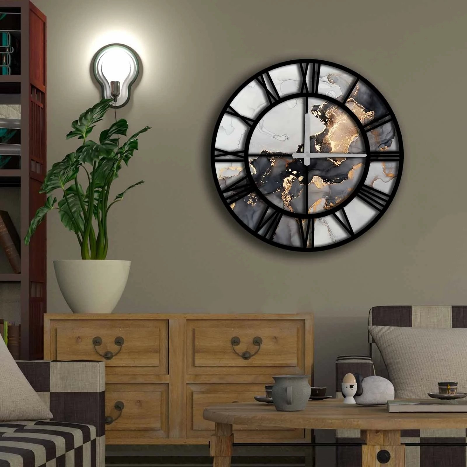 Orë dekorative MDF, shumëngjyrëshe, Wallity, 5050MS-079