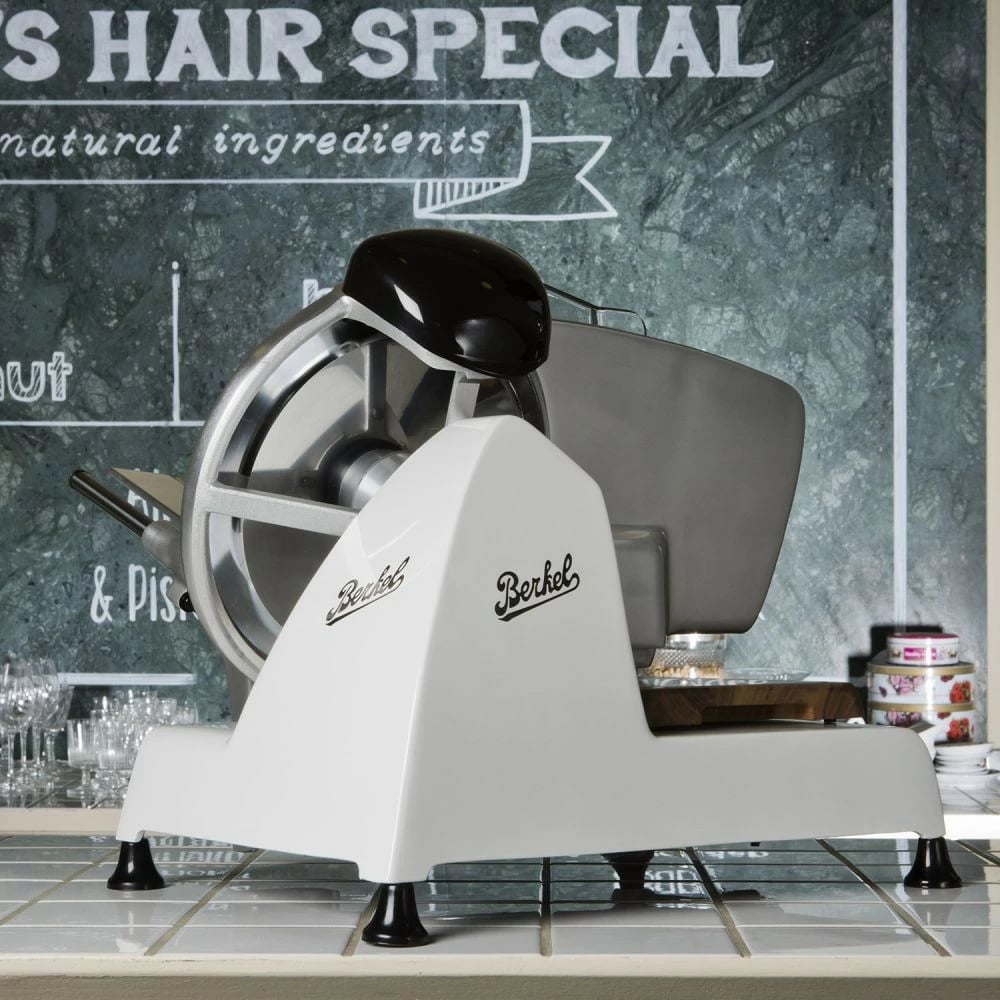 Slicer elektrik Berkel Red Line 250, 25 cm, 190 W, bardhë
