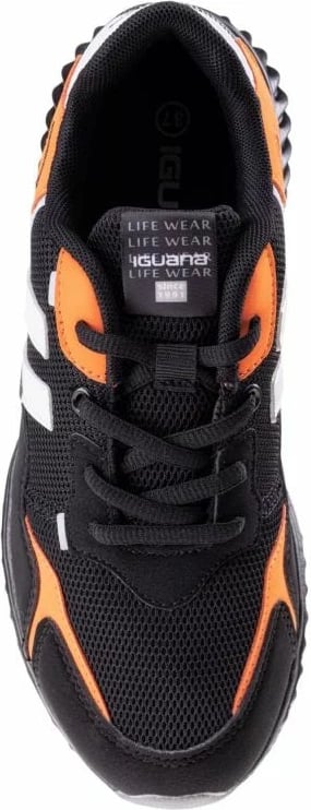 Këpucë për djem Iguana, të zeza dhe portokalli