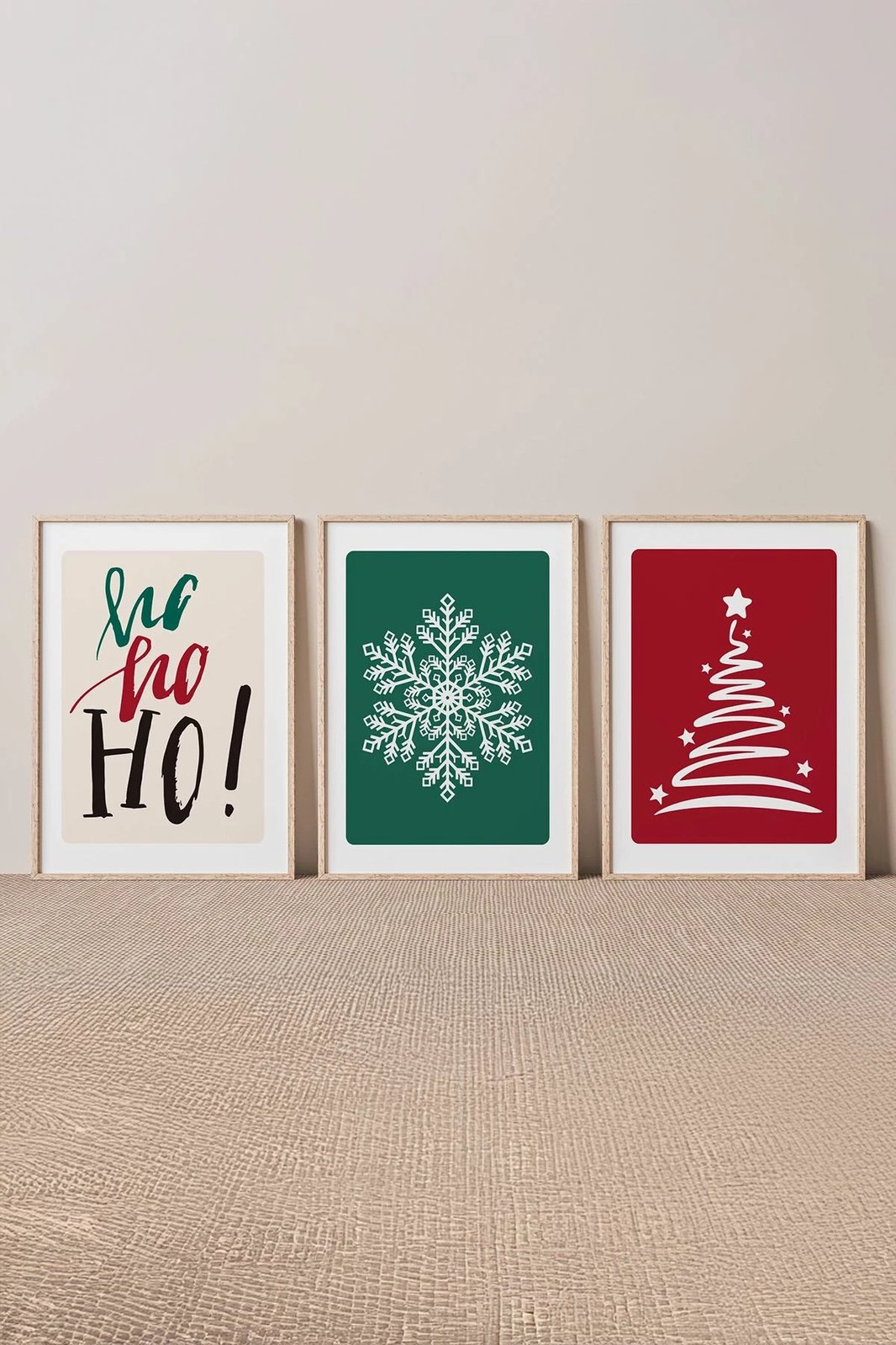 Set pikturash dekorative me kornizë, 3 copë, Wallity, Nwyearmdl14