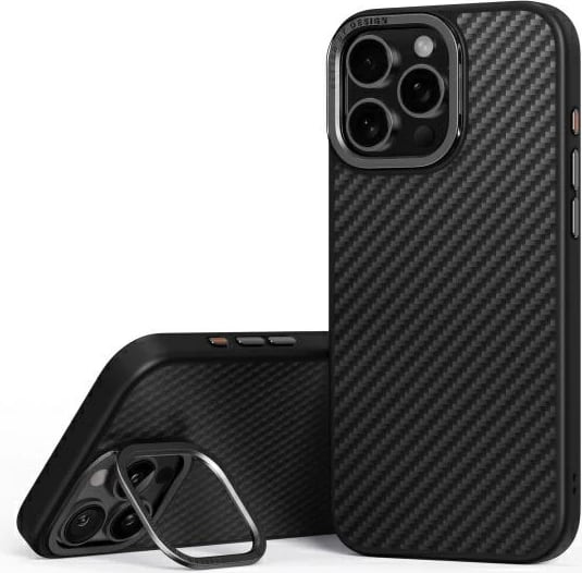 Mbështjellës UNIQ Keva Max Magclick për iPhone 16 Pro Max, i zi