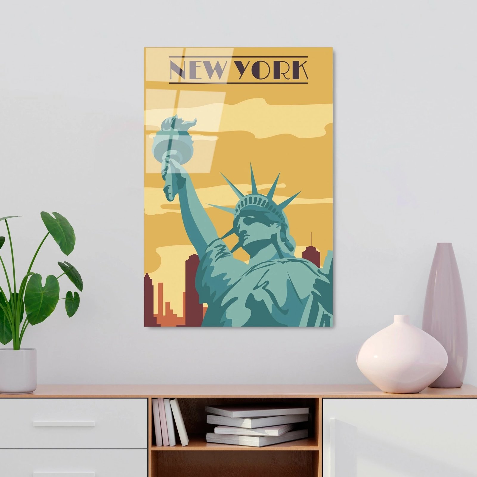 Pikturë dekorative prej xhami të temperuar, Wallity UV-1027, 30x45cm