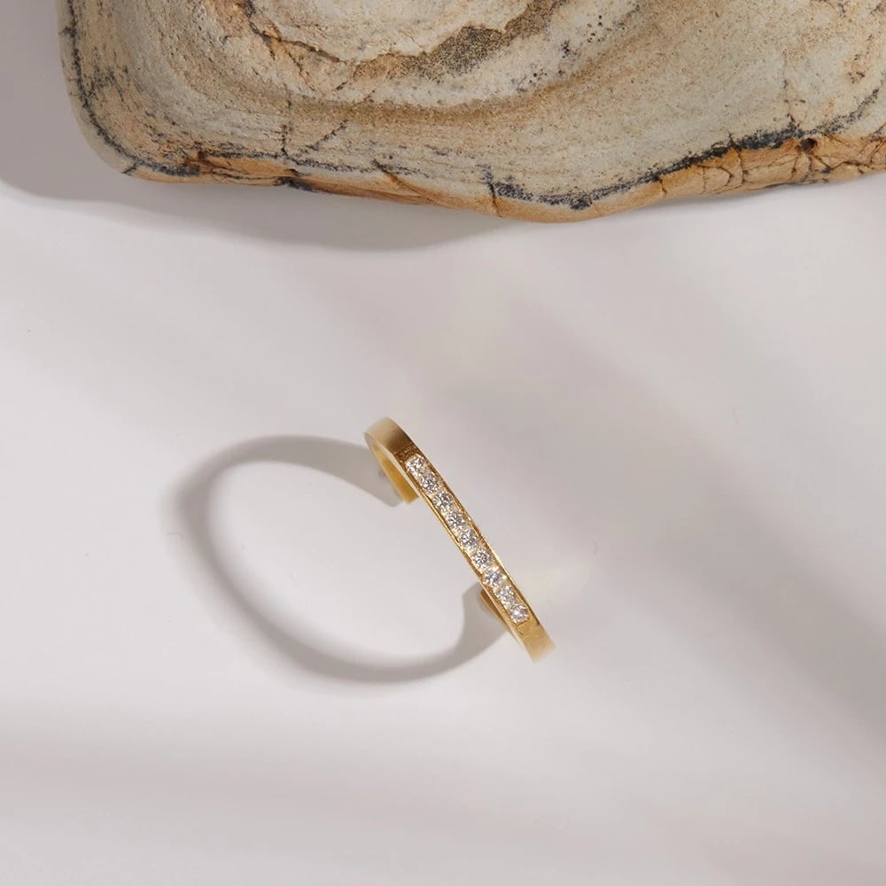 Unazë argjendi Elika Silver, e artë, FA182942A