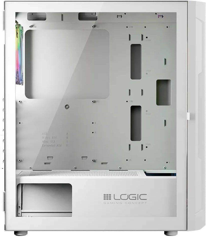 Kasë Logic Concept Aramis ARGB Midi, ATX, e bardhë Kasë Logic Concept Aramis ARGB Midi, ATX, e bardhë