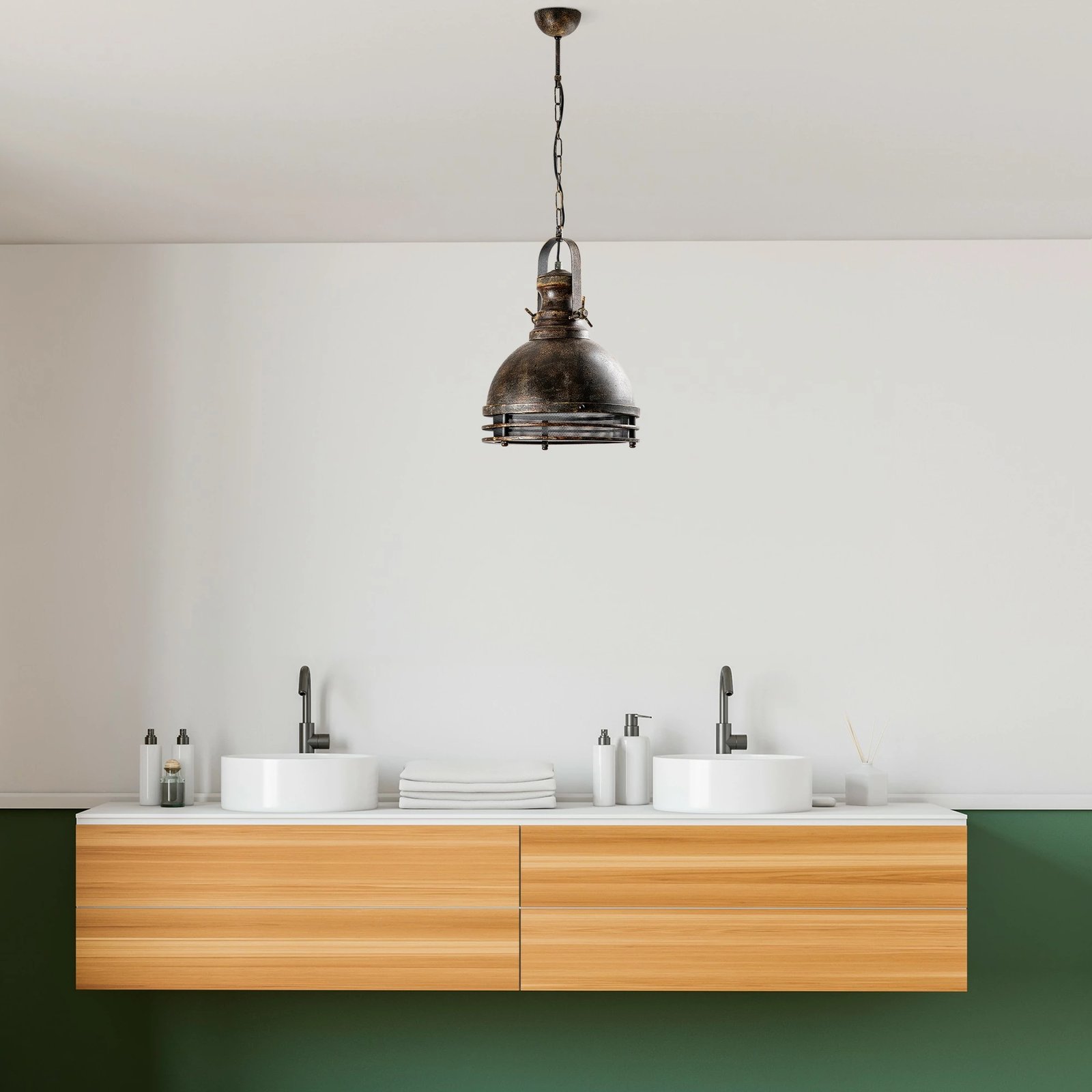 Llambë tavani Opviq, SAGLAM-3762-RETRO, ngjyrë antike, trup metalik