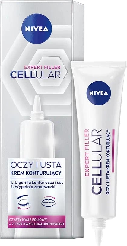 Krem kontur për sy dhe buzë Nivea Cellular Expert Filler për femra 15ml
