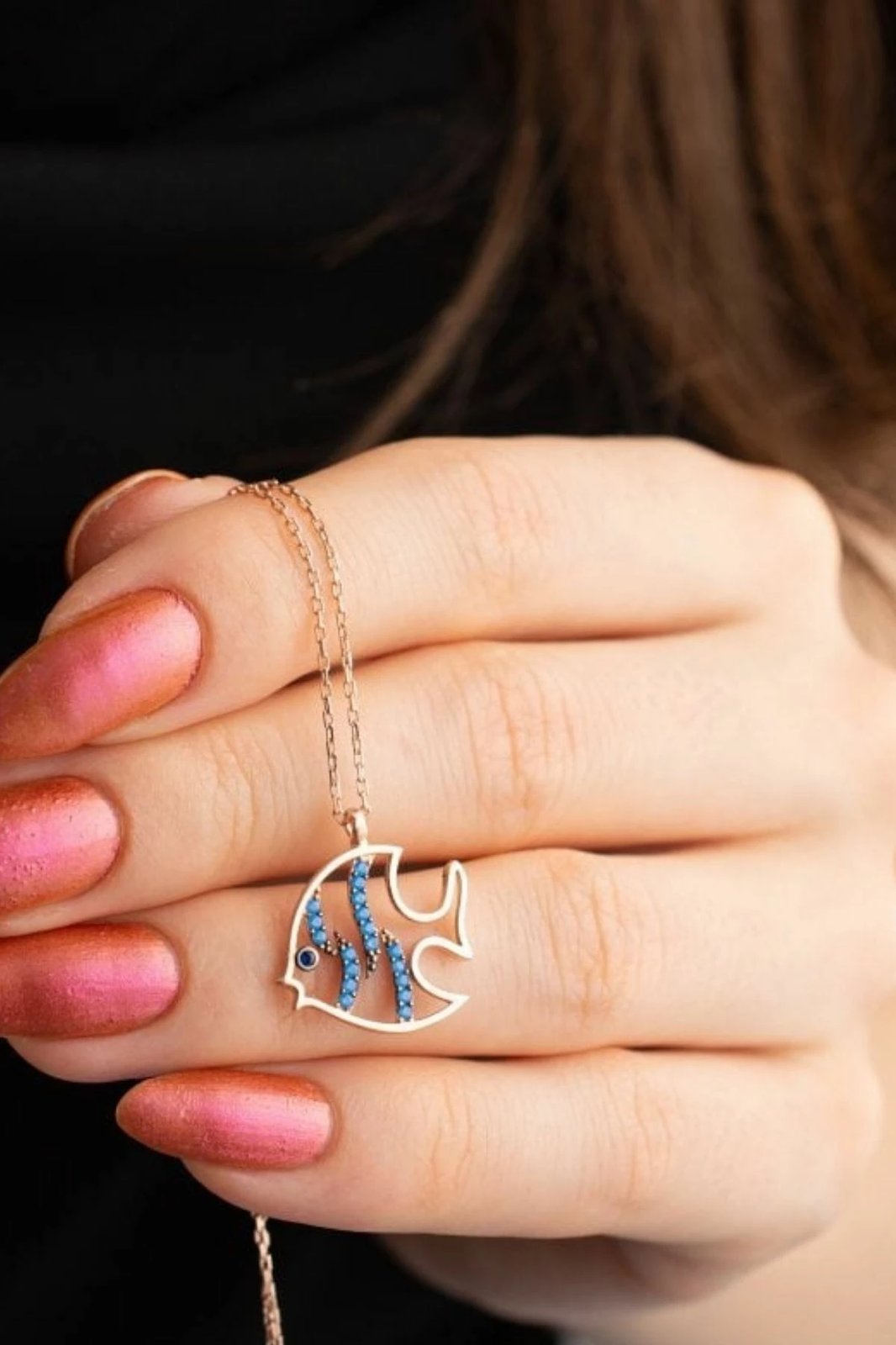 Qafore argjendi, ngjyrë rose, Jumeon, BLKKLYE001