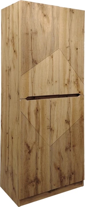 Dollap për këpuca Kebell, ngjyrë lisi, 71x41.5x180.4cm